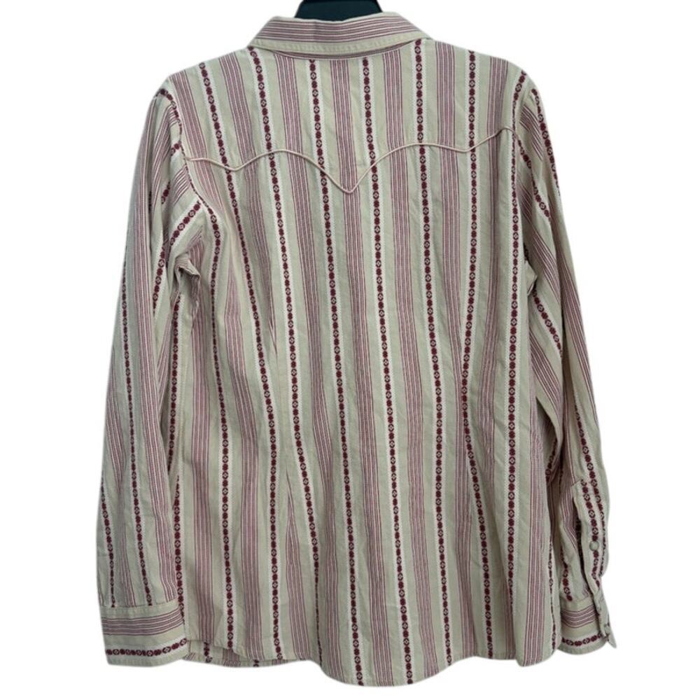 NWOT Wrangler Women's Retro Stripe Western Snap Shirt Size Large - Picture 3 of 6